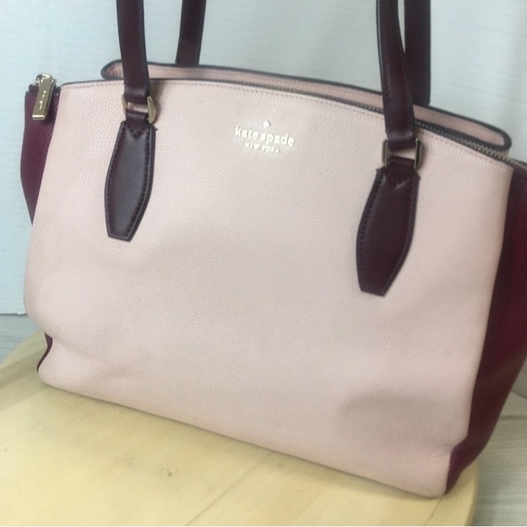 Kate Spade Colorblock New York Monet Triple Compartment Leather Handbag - Picture 14 of 16